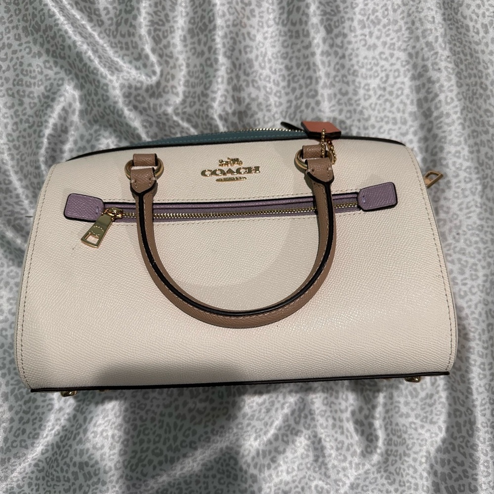 Coach Rowan Satchel in colorblock